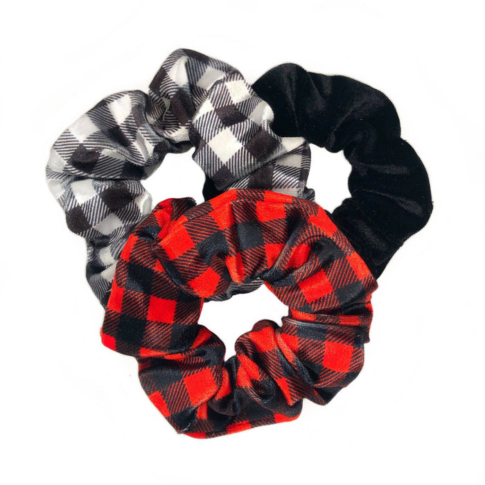 Buffalo Plaid Scrunchie Pack by Mavi Bandz