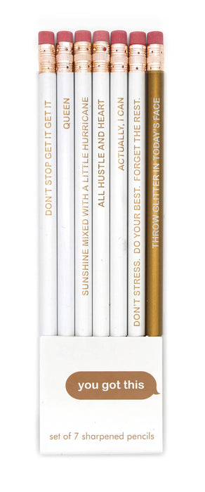 Snifty - YOU GOT THIS PENCIL SET  (Made in the USA)