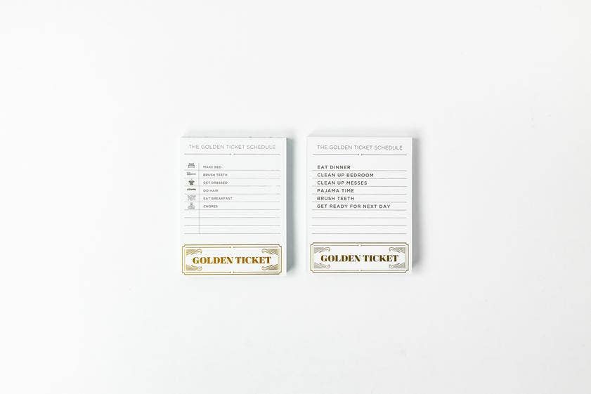 1 month Golden Ticket Chart - For Kids with Words ONLY