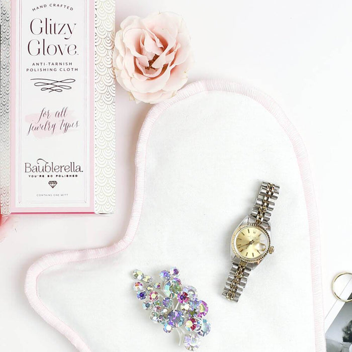 GLITZY GLOVE® ANTI-TARNISH JEWELRY POLISHING MITT by Baublerella