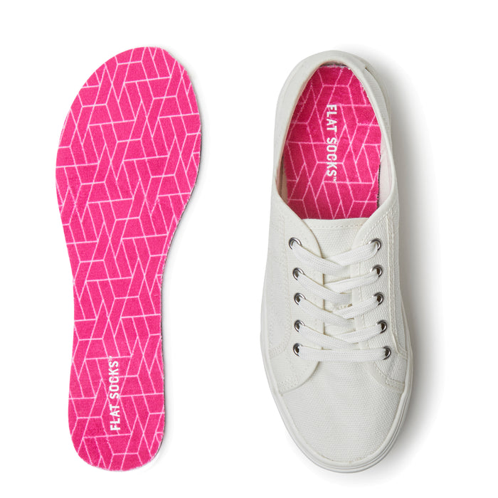 FLAT SOCKS™ - Women's Terry Flat Sock - Pink