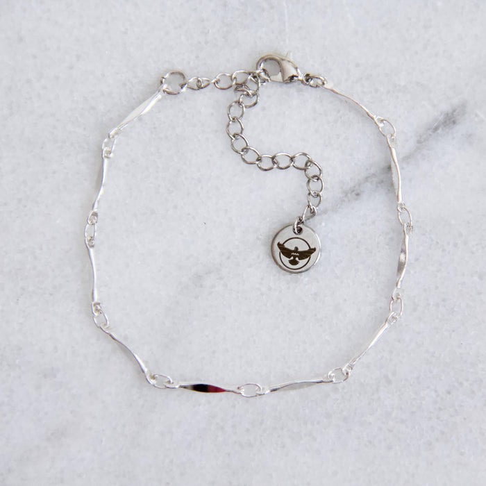 Silver Bar Bracelet