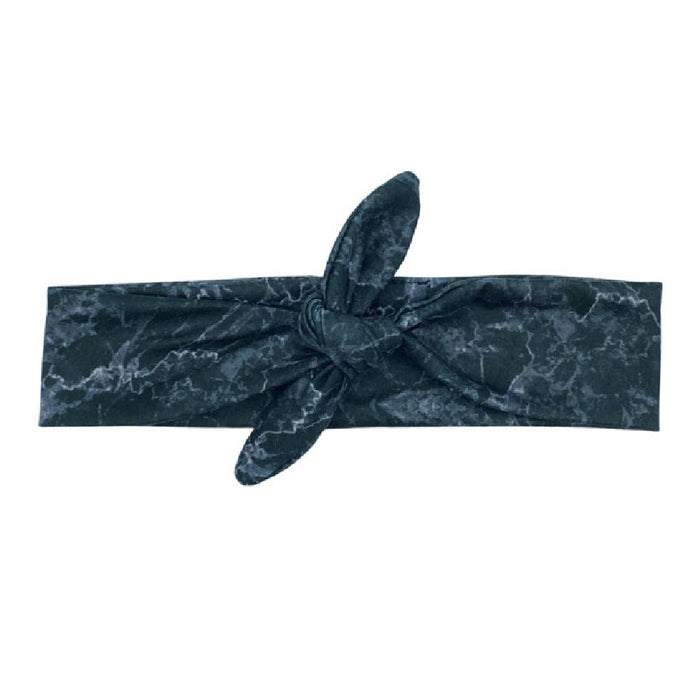 Headbands of Hope - Black Marble Knotted