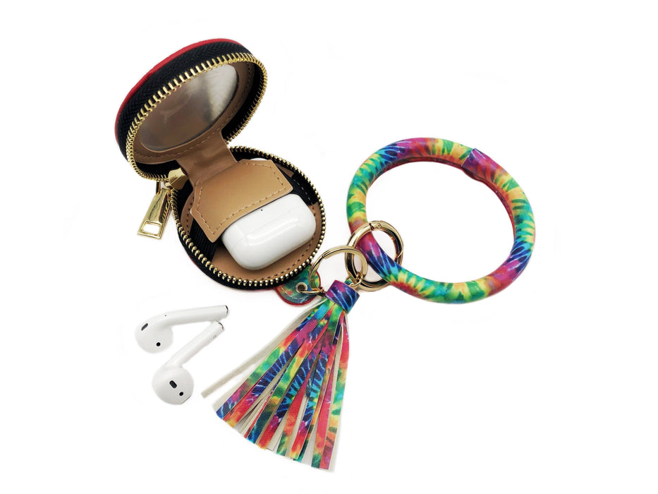 Tie Dye Airpod Bangle Keychain by Mavi Bandz